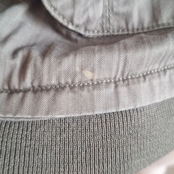 Billabong Olive Green Military Utility Jacket Full Zip Cargo Pockets Medium - Picture 13 of 13